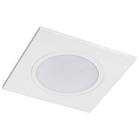 012816 Рамка (светильник) PVC д/LED-модулей 941хх и LED-ламп D50мм PIANO QUAD БЕЛЫЙ IP65