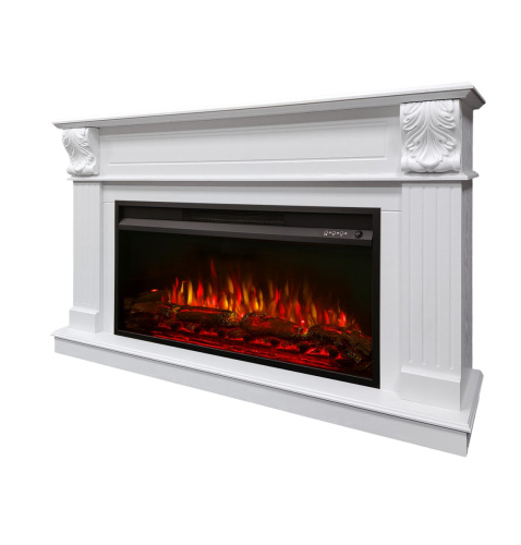 Каминокомплект ГЛОРИЯ Дуб беловежский с очагом Электроочаг PREMIER/ПРЕМЬЕР 36 фото 2