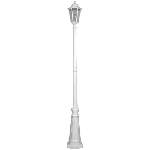 Светильник садово-парковый Feron 6211/PL6211 столб 100W E27 230V, белый