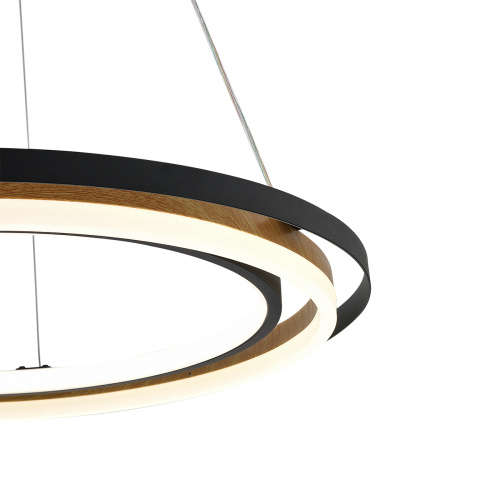 Подвесной светильник Escada 10248/2 LED*82W Black/Wood фото 4 Подвесной светильник Escada 10248/2 LED*82W Black/Wood фото 4