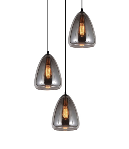 Подвесной светильник Lumina Deco Braga LDP 6841-3 GY фото 2