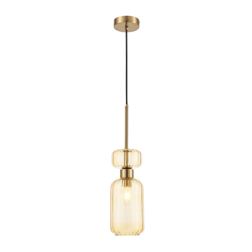 Подвесной светильник Escada 1141/1S E14*60W Antigue copper/Amber Подвесной светильник Escada 1141/1S E14*60W Antigue copper/Amber