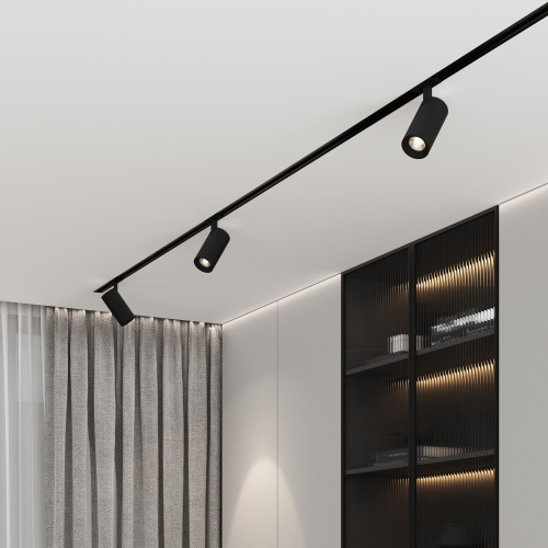 Basic System Comel Трековый поворотный светильник 10W 4200K черный 85210/01 фото 2