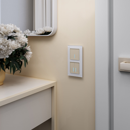 Умный сенсорный выключатель двухклавишный W4520611 фото 3