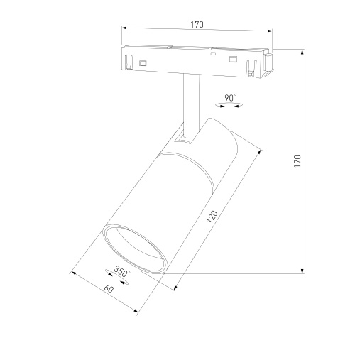 Slim Magnetic R02 Трековый светильник 12W 3000K (черный) 85012/01 85012/01 фото 9 Slim Magnetic R02 Трековый светильник 12W 3000K (черный) 85012/01 85012/01 фото 9