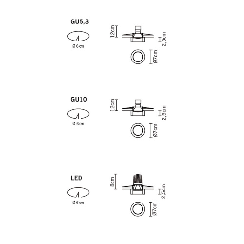 Встраиваемый светильник D55F1511 фото 2 Встраиваемый светильник D55F1511 фото 2