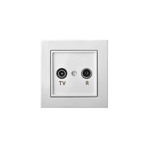 ТВ-розетка оконечная TV/R Liregus Epsilon белый 28-026 ТВ-розетка оконечная TV/R Liregus Epsilon белый 28-026