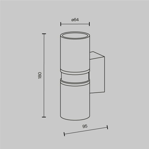 Уличный настенный светильник Outdoor O582WL-02B фото 16