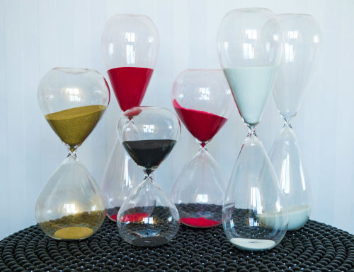 Часы Sandglass ball L black фото 3