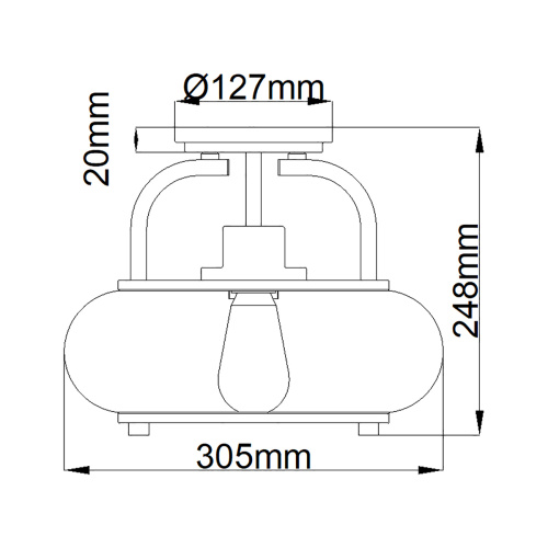 Потолочный светильник Quoizel, Арт. QZ-TRILOGY-SFS-BN фото 8