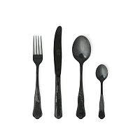 Набор столовых приборов Retro Black set of 24