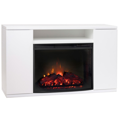 Электрокамин RealFlame Brooklyn 25,5 WT белый с очагом Evrika 25,5 LED фото 2 Электрокамин RealFlame Brooklyn 25,5 WT белый с очагом Evrika 25,5 LED фото 2