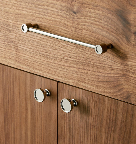 Ручка-кнопка Perles d.2.5 Polished Nickel фото 2