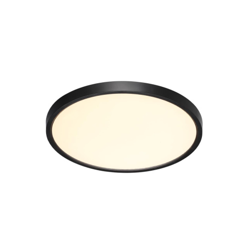 7660/24L MITRA LED SN 554 Светильник пластик/белый/черный LED 24Вт 3000/4000K D300 IP40 ALFA BLACK фото 3