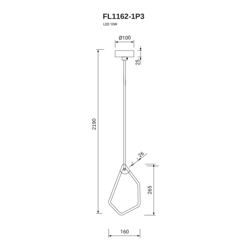 Подвесной светильник Visio FL1162-1P3 фото 4