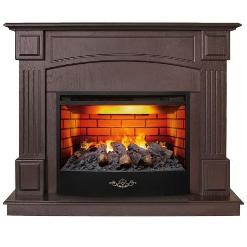 Электрокамин RealFlame Carolina 24/25,5 DN темный орех с очагом 3D Firestar 25,5 Электрокамин RealFlame Carolina 24/25,5 DN темный орех с очагом 3D Firestar 25,5