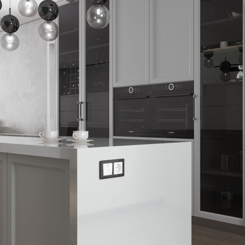 Перекрестный переключатель двухклавишный (белый) W1123001 фото 2 Перекрестный переключатель двухклавишный (белый) W1123001 фото 2