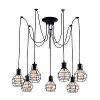 Подвесная люстра Arte Lamp SPIDER A1109SP-7BK