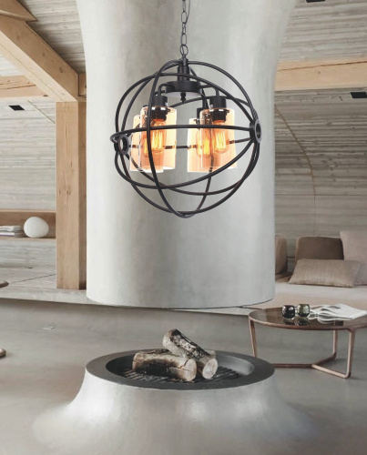 Подвесной светильник Lumina Deco Stradi LDP 11509-4 BK фото 5