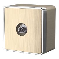 ТВ-розетка оконечная Gallant шампань рифленый W5083010