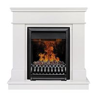 Электрокамин RealFlame Selena STD WT молочный с очагом Oregan