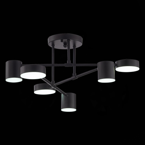 SLE201042-06 Светильник потолочный Черный/Черный LED 6*7W 4000K NOBEL фото 7
