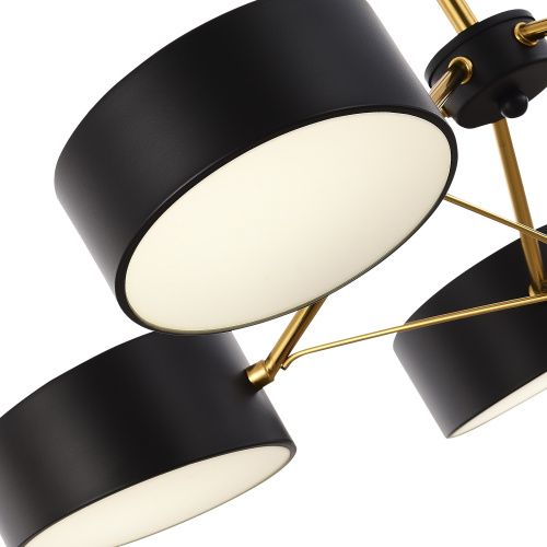 SLE6005-402-03 Светильник потолочный Черный, Золотистый/Черный LED 3*10W VALLE фото 3