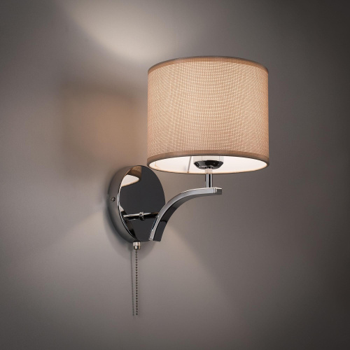 Citilux Эвора Рондо CL460311 Бра с бежевым абажуром и выключателем фото 4 Citilux Эвора Рондо CL460311 Бра с бежевым абажуром и выключателем фото 4