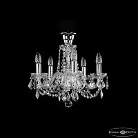 Люстра хрустальная 1402/5/141 Ni Leafs Tube Bohemia Ivele Crystal (Богемия Ивеле Кристалл)