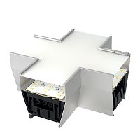 Светильник коннектор Feron AL4036X 6W 660Lm 3000К-4000К-6400K, X-образный, с ручным переключением режимов, серебро, 160*160*70мм возмож. соедин. в линию,серия RetailRay