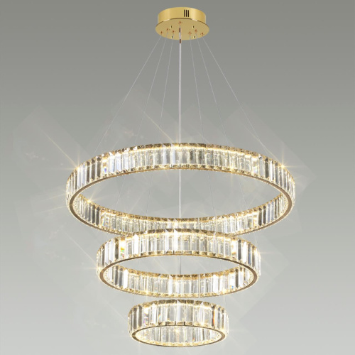 5015/88L L-VISION ODL23 589 золотой/прозрачный металл/хрусталь Люстра LED 88W 4000K 8800Лм VEKIA фото 4 5015/88L L-VISION ODL23 589 золотой/прозрачный металл/хрусталь Люстра LED 88W 4000K 8800Лм VEKIA фото 4