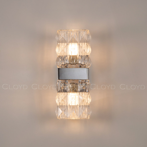 Бра Cloyd CORUND-A W2 / выс. 27 см - хром (арт.20191) фото 2