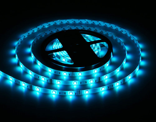 Светодиодная лента 12В 5050 30Led 7.2Вт/м Цветная RGB IP65 5м фото 4