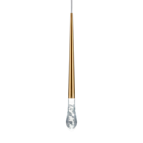807003-4 Подвес PUNTO MINI с декоративной насадкой (капля) (807003+807000-4) LED 4W 282LM 24G ЛАТУНЬ 3CCT 3000/4000/6000K фото 2