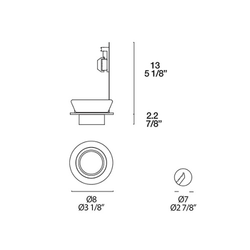Встраиваемый светильник SD 805 White фото 2