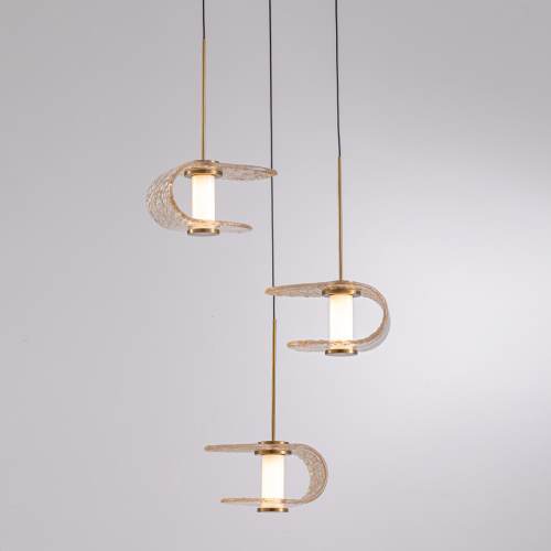 Подвесной светильник MD24020901-3A gold/cognac фото 2 Подвесной светильник MD24020901-3A gold/cognac фото 2