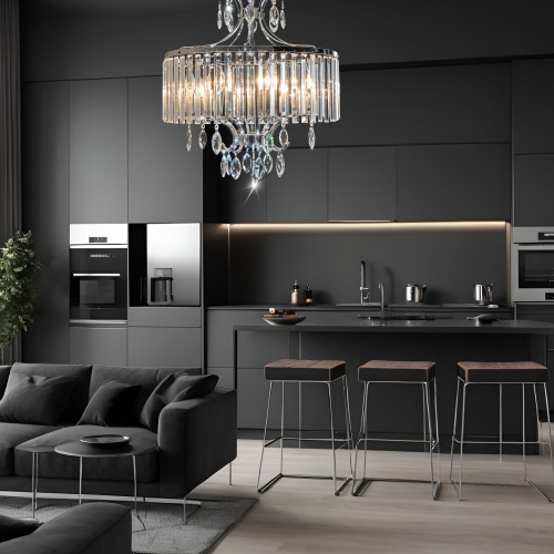 Citilux Инга CL335181 Люстра подвесная хрустальная Хром фото 21 Citilux Инга CL335181 Люстра подвесная хрустальная Хром фото 21