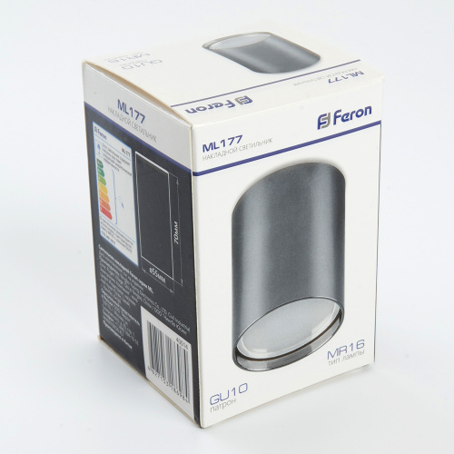 Светильник потолочный Feron ML177 MR16 GU10 20W 230V, хром фото 7 Светильник потолочный Feron ML177 MR16 GU10 20W 230V, хром фото 7