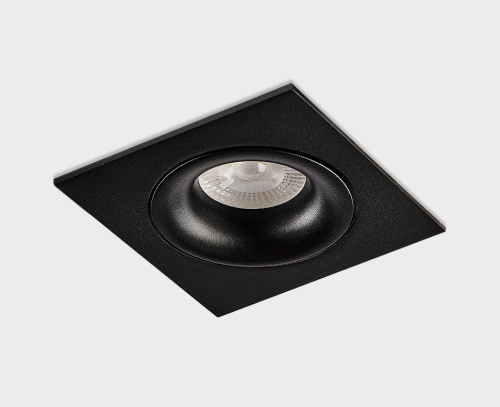 DE-201 black светильник встраиваемый поворотный