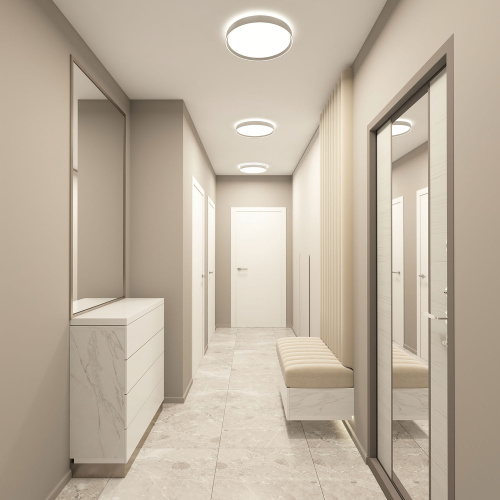 DK6510-WH Накладной светильник, LED, 40W, IP 20, 3000K - 6500K, белый, металл, полимер фото 4