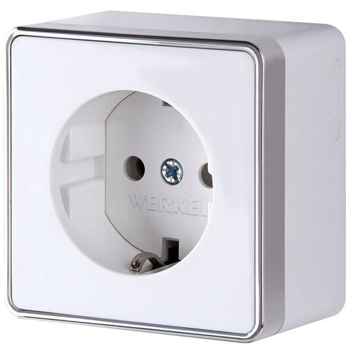 Розетка с заземлением Gallant белая W5071001 Розетка с заземлением Gallant белая W5071001