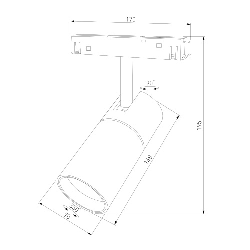 Slim Magnetic Умный трековый светильник 20W 2700-6500K Dim R03 (черный) 85197/01 фото 10 Slim Magnetic Умный трековый светильник 20W 2700-6500K Dim R03 (черный) 85197/01 фото 10