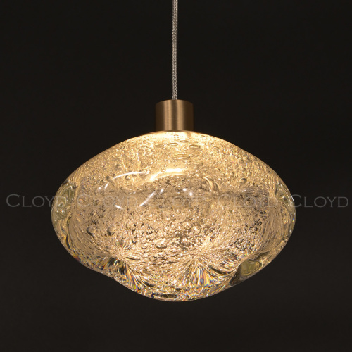 Подвесной светильник Cloyd VOCAL P1 / латунь - прозрачн. стекло (арт.11345)