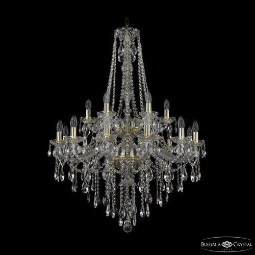 Люстра хрустальная 1415/12+6/300/h-112/2d G