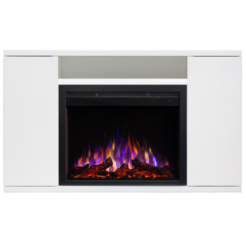 Электрокамин RealFlame Brooklyn 25,5 WT белый с очагом Saphir 25,5 фото 2 Электрокамин RealFlame Brooklyn 25,5 WT белый с очагом Saphir 25,5 фото 2