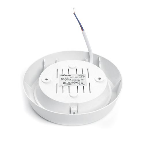 Светильник светодиодный Feron AL3020 в пластиковом корпусе 10W 6500K IP20 белый фото 4