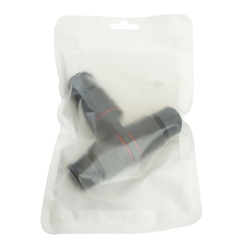 Соединитель-коннектор LD541 3-контактный на 3 выхода, с СМК221 пружинным контактом IP68, черный фото 8