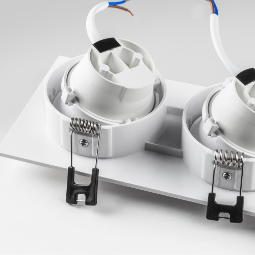 012626 Рамка (светильник) PVC д/LED-модулей 941хх и LED-ламп D50мм SINGO 2X QUAD БЕЛЫЙ фото 5 012626 Рамка (светильник) PVC д/LED-модулей 941хх и LED-ламп D50мм SINGO 2X QUAD БЕЛЫЙ фото 5