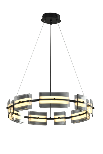 Люстра подвесная черная LED 36Вт D60см Zortes LOFT ZRS.1802.60 фото 7 Люстра подвесная черная LED 36Вт D60см Zortes LOFT ZRS.1802.60 фото 7