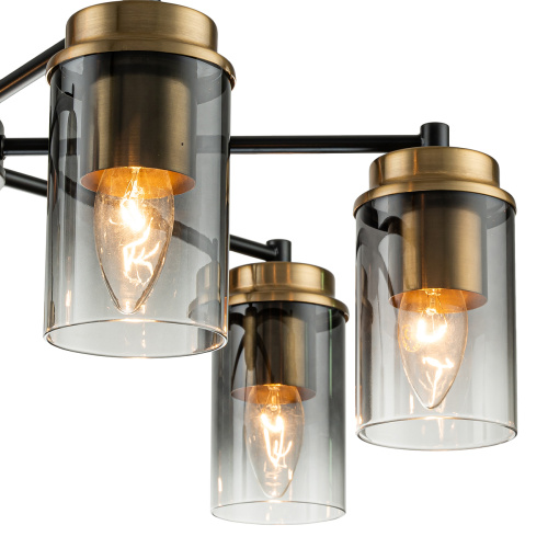 Светильник на штанге Escada 2118/7P E14*40W Black/Brass фото 3 Светильник на штанге Escada 2118/7P E14*40W Black/Brass фото 3